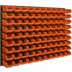 botle Stenska plošča za orodje 115 x 78 cm z 99 kos Škatla viseče Oranžna škatle Sistem za shranjevanje