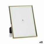 NEW Okvir za fotografije Zlat Kristal Jeklo (15,5 x 28 x 22,9 cm) (12 kosov)