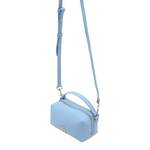 Torbica Tommy Hilfiger - modra. Majhna torbica iz kolekcije Tommy Hilfiger. na zapenjanje, model izdelan iz ekološkega usnja.