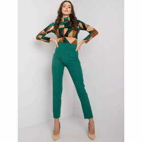 Factoryprice Ženske hlače s pasom AURELLA zelena LC-SP-22K-5016.25P_380219 42