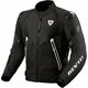 Rev'it! Jacket Control H2O Black/White XL Usnjena jakna