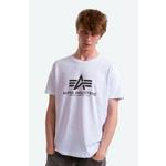 Bombažna kratka majica Alpha Industries Rainbow Reflective bela 100501RR.09