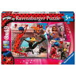 Ravensburger Puzzle Kouzelná Pikapolonica in Črna mačka, 3x49 delov