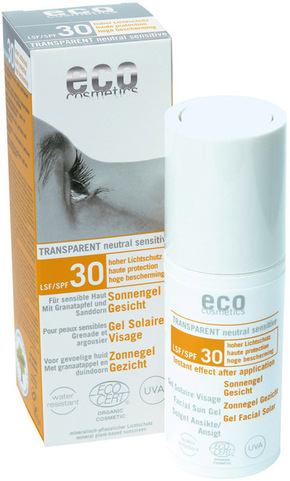 "eco cosmetics Gel za zaščito obraza pred soncem ZF 30 - 30 ml"