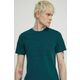 Bombažna kratka majica Superdry moški, zelena barva - zelena. Kratka majica iz kolekcije Superdry, izdelana iz pletenine z nalepko. Model iz mehke in na otip prijetne tkanine.