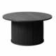 Črna okrogla mizica ø 90 cm Nola – Unique Furniture