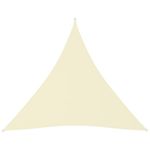 shumee Vrtna jadra Oxford Cloth Triangular 4x4x4 m Cream