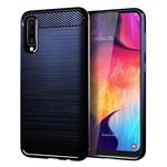 Ovitek Carbon Shield TPU za Samsung Galaxy M20 - Temno modra KP19383