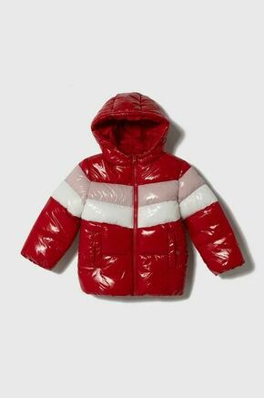 Otroška jakna United Colors of Benetton rdeča barva - rdeča. Otroški jakna iz kolekcije United Colors of Benetton. Podložen model