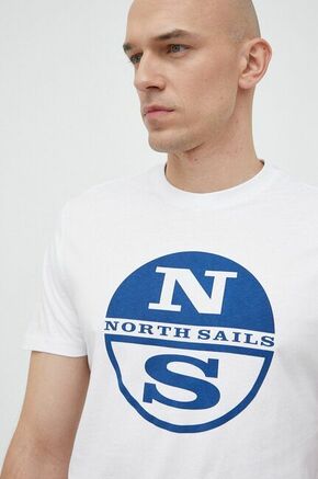 Bombažna kratka majica North Sails moški