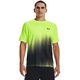 UA Tech Fade SS Shirt, Lime Surge/Black - M
