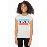Levi's pižama majica 86-164 cm - siva. Otroški t-shirt iz kolekcije Levi's. Model izdelan iz pletenine s potiskom.