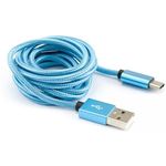 Sbox USB-TYPEC-15BL kabel M/M-1M, moder (0616320536329)