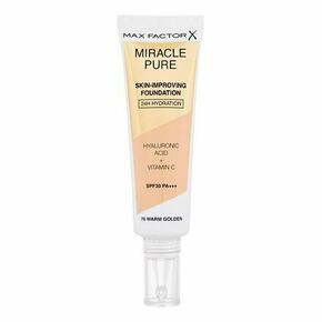 Max Factor Miracle Pure Skin-Improving Foundation SPF30 hranilna tekoča podlaga 30 ml odtenek 76 Warm Golden