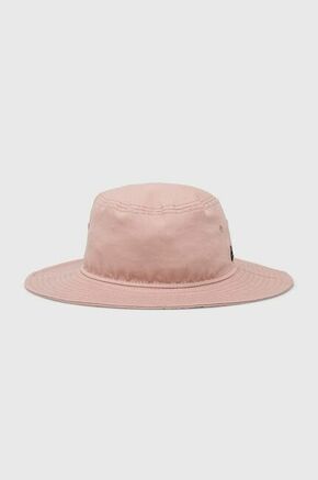 Bombažni klobuk New Era roza barva - roza. Klobuk iz kolekcije New Era. Model z ozkim robom