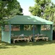 vidaXL Zložljivi pop-up šotor za zabave 3 stranice zelen