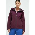 Vodoodporna jakna Montane Spirit ženska, vijolična barva - vijolična. Vodoodporna jakna iz kolekcije Montane. Prehoden model, izdelan iz tkanine z membrano GORE-TEX®, ki je odporna proti vetru in je zračna.