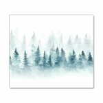 tulup.si Steklena podloga za rezanje Gozd božični drevo sneg 60x52 cm