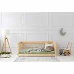Otroška postelja iz masivnega bora 90x160 cm v naravni barvi Mila CWW – Adeko