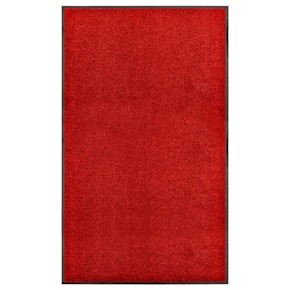 VidaXL Pralni predpražnik rdeč 90x150 cm