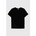 Bombažna kratka majica American Vintage moška, črna barva, MGAMI02AE24 - črna. Lahkotna kratka majica iz kolekcije American Vintage, izdelana iz izjemno udobnega in zračnega materiala. Model iz mehke in na otip prijetne tkanine.