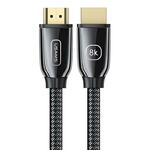 USAMS HDMI kabel 3 m Ultra HD 8K črne barve