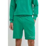 Kratke hlače Tommy Hilfiger moški, zelena barva - zelena. Kratke hlače iz kolekcije Tommy Hilfiger. Model izdelan iz gladke pletenine. Model iz izjemno udobne tkanine z visoko vsebnostjo bombaža.