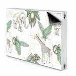 tulup.si Dekoracija za radiatorje Žirafe in sloni 110x60 cm