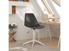 VIDAXL Vrtljiv pisarniški stol svetlo siv PP