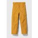 Otroške hlače Columbia črna barva - rumena. Otroški hlače iz kolekcije Columbia. Model izdelan iz enobarvne tkanine.