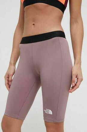 Kratke hlače za vadbo The North Face roza barva - roza. Kratke hlače za vadbo iz kolekcije The North Face. Model izdelan iz materiala