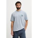 Hurley oversize kratka majica moška bombažna ETAM modra MTSEUET0005