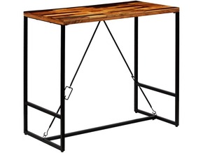 VIDAXL Barska miza iz trdnega predelanega lesa 120x60x106 cm