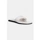 Calvin Klein japonke ženske usnjene FLAT SANDAL THONG LTH bež HW0HW02866