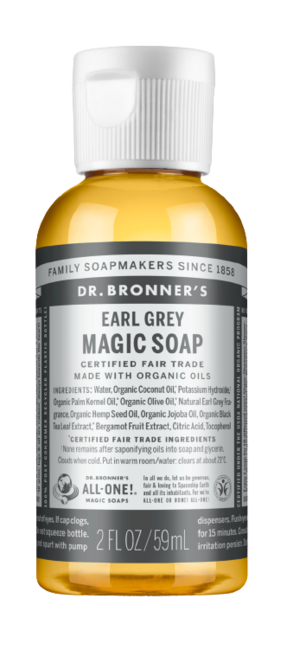 "Dr. Bronner's 18v1 naravno milo Earl Grey - 60 ml"