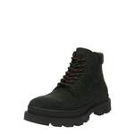 Čevlji iz semiša HUGO Graham moški, črna barva, 50503732 - črna. Čevlji iz kolekcije HUGO. Model je izdelan iz semiš usnja. Model s tekstilnim vložkom, ki je udoben za stopalo in omogoča enostavno vzdrževanje čistoče.