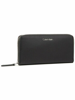 Calvin Klein Velika ženska denarnica Ck Must Ziparound Lg K60K606698 Črna