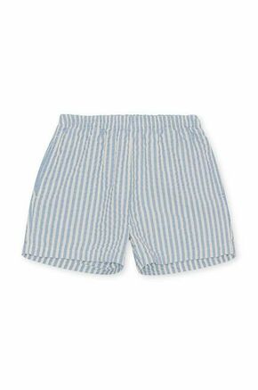 Otroške pižama kratke hlače Konges Sløjd - modra. Otroški Pižama kratke hlače iz kolekcije Konges Sløjd. Model izdelan iz vzorčaste tkanine.