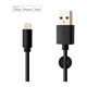 FIXED Podatkovni in polnilni kabel s priključki USB/Lightning, 1 meter, certifikat MFI, (FIXD-UL-BK črn)