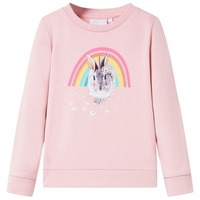 VidaXL Otroški pulover svetlo roza 104