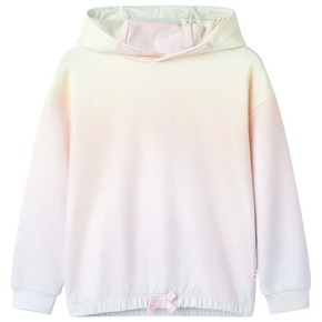 VidaXL Otroški pulover s kapuco zvezdnato bel