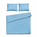 Svetlo modra bombažna posteljnina za zakonsko posteljo Bonami Selection, 160 x 200 cm