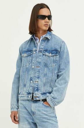 Jeans jakna Samsoe Samsoe moška - modra. Jakna iz kolekcije Samsoe Samsoe. Nepodložen model