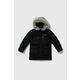 Otroška jakna Columbia črna barva - črna. Otroški jakna iz kolekcije Columbia. Podložen model, izdelan iz prešitega materiala. Model z dvignjenim ovratnikom zagotavlja dodatno zaščito pred mrazom.