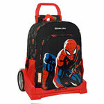 slomart šolski nahrbtnik s kolesi spiderman hero črna (33 x 42 x 14 cm)