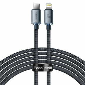 BASEUS Podatkovni kabel Crystal Shine za hitro polnjenje USB Type C na Lightning 20W 2m