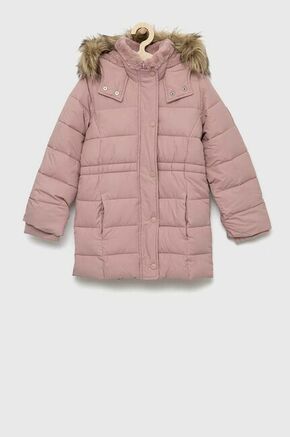 Otroška jakna Abercrombie &amp; Fitch roza barva - roza. Otroški jakna iz kolekcije Abercrombie &amp; Fitch. Podložen model