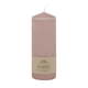 Pudrasto rožnata sveča Eco candles by Ego dekor Top, čas gorenja 50 h