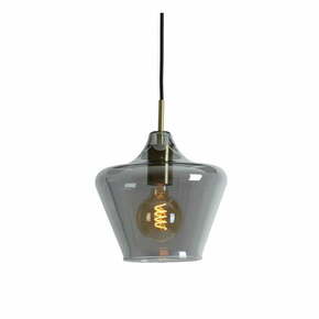 Siva stropna svetilka s steklenim senčnikom ø 22 cm Solly - Light &amp; Living