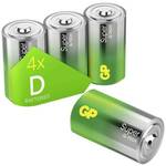 GP Super alkalna baterija, LR20 D, 4 kosi, folija (B01404)